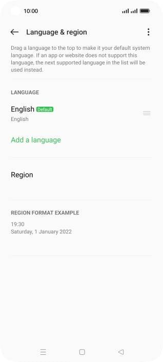 Press Add a language.