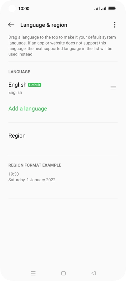 Press Add a language.