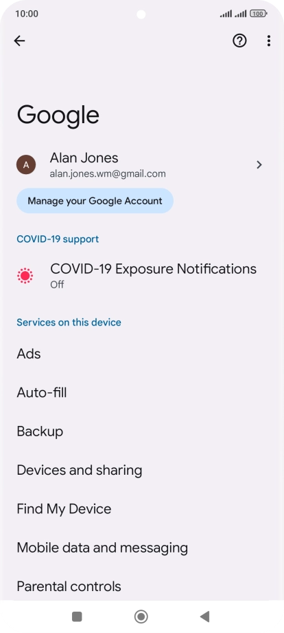 Press Find My Device.