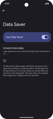 Press Unrestricted data.