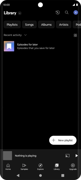 Press the drop down list.