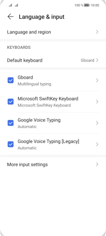 Press Language and region. Press Language and region.