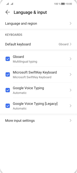 Press Language and region. Press Language and region.