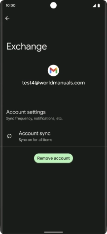 Press Account settings.