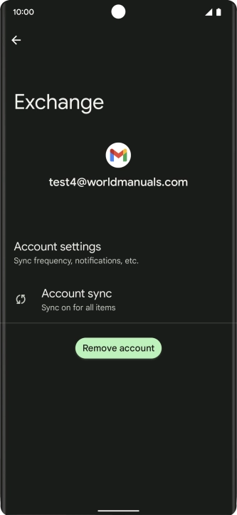 Press Account settings.