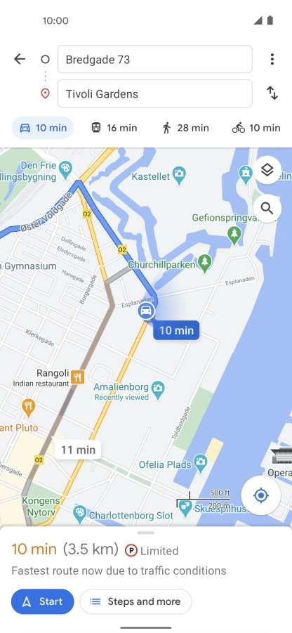 Press the required mode of transportation. Press the required mode of transportation.