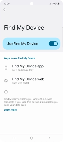 Press the Home key to return to the home screen.