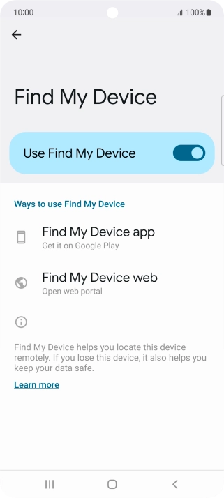 Press the Home key to return to the home screen.