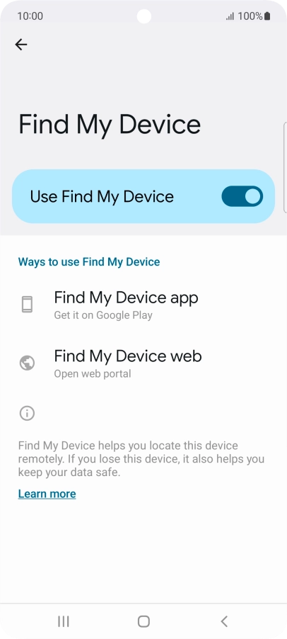 Press the Home key to return to the home screen.