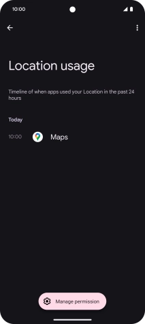 The total app activity for the selected phone function is displayed.