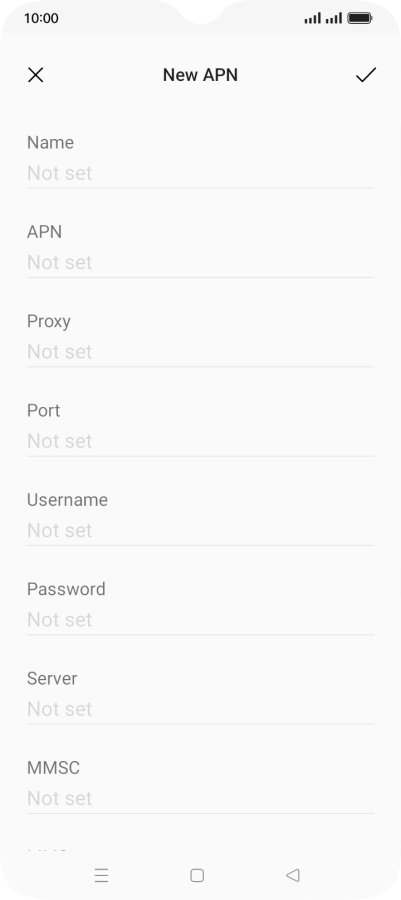 Press the field below 