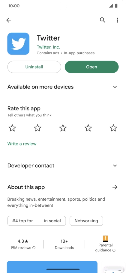 Slide your finger upwards starting from the bottom of the screen to return to the home screen.