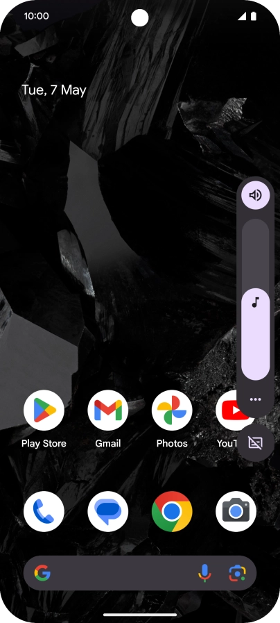 Press the sound mode icon.