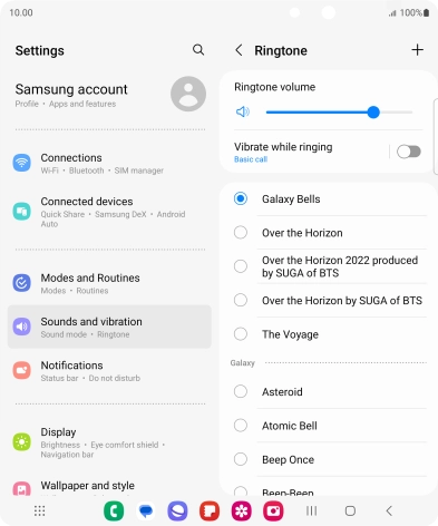 Press the required ring tones to hear them. Press the required ring tones to hear them.