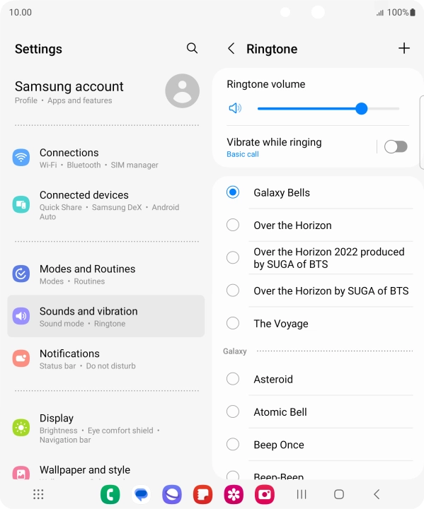 Press the required ring tones to hear them. Press the required ring tones to hear them.