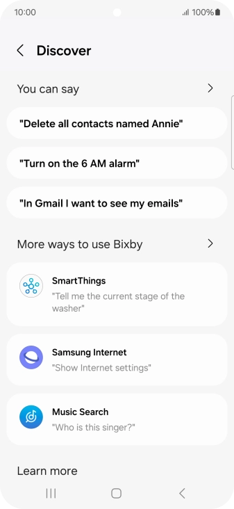 Press You can say for more examples.