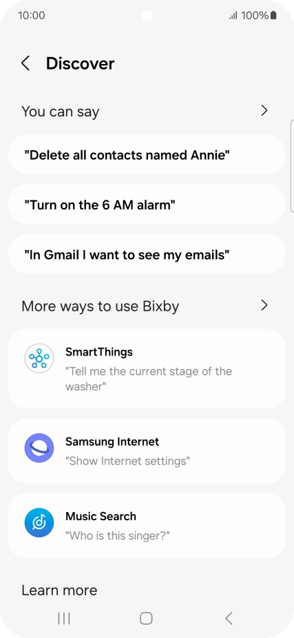 Press You can say for more examples.