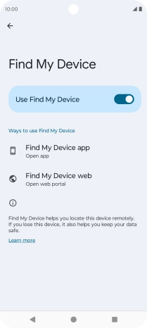 Press the Home key to return to the home screen.