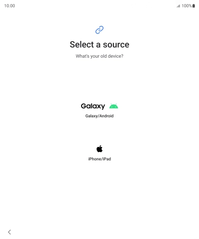Press the required setting and follow the instructions on the screen to transfer the content from another phone. Press the required setting and follow the instructions on the screen to transfer the content from another phone.