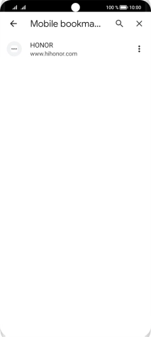 Press the required bookmark.