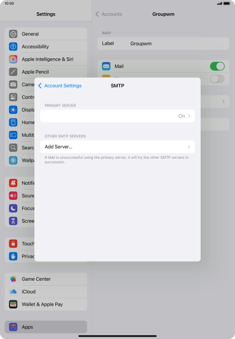 Press the field below 