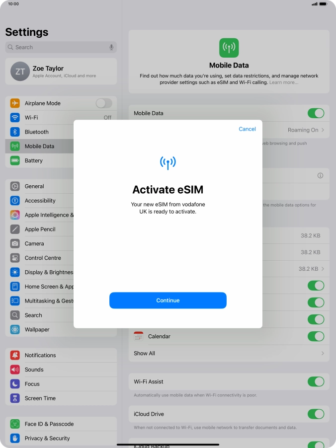 Press Continue. Press Continue.