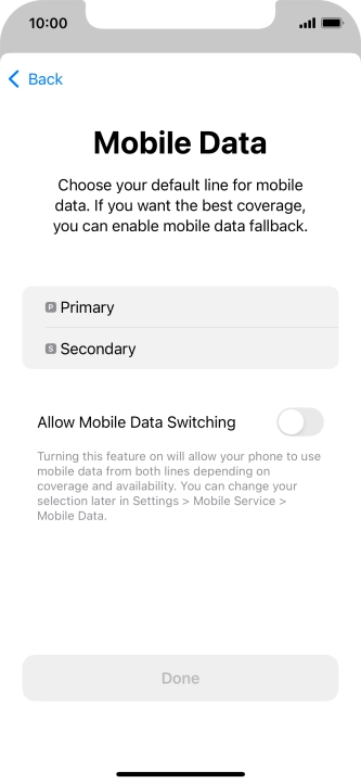 Press the required price plan.