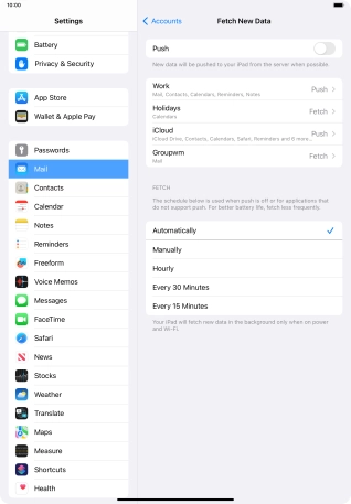 If you turn off the function, press the required setting. If you turn off the function, press the required setting.