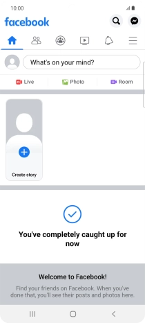 Press the text input field.