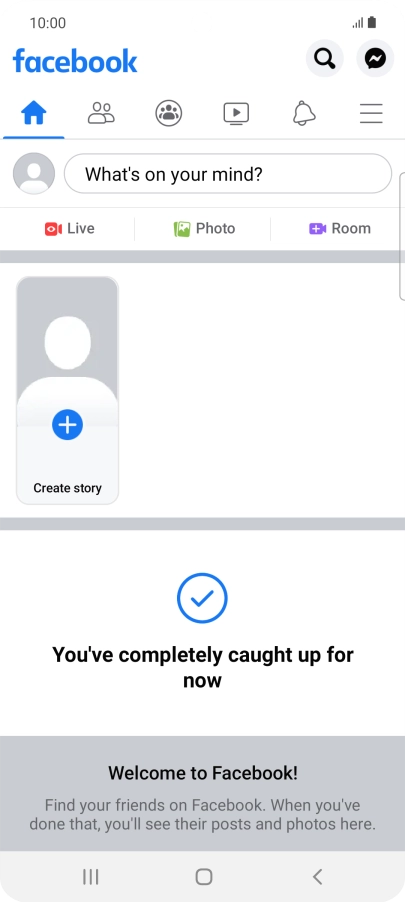 Press the text input field.