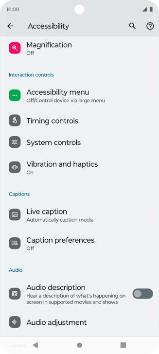 Press the required category below 
