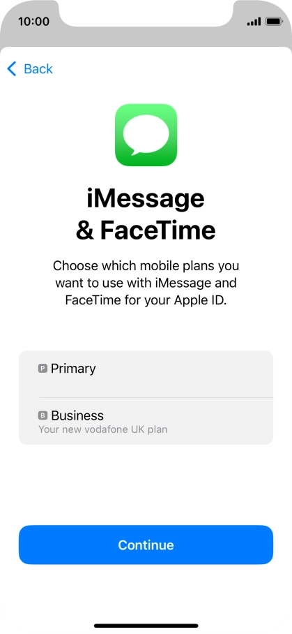 Press the required price plan. Press the required price plan.