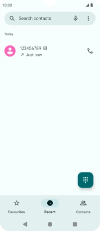 Press and hold the required number.