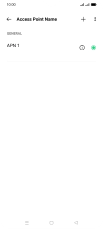 Press the new data connection icon.