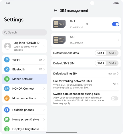 Press the required price plan.