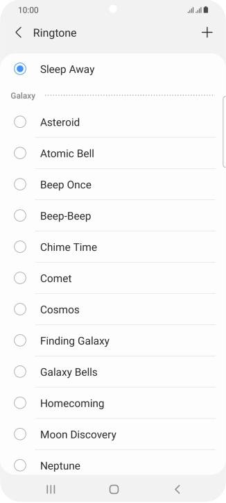 Press the Home key to return to the home screen. Press the Home key to return to the home screen.