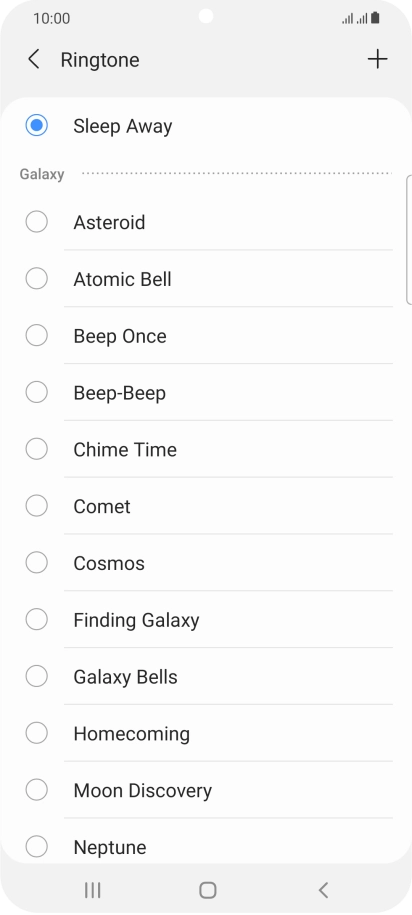 Press the Home key to return to the home screen. Press the Home key to return to the home screen.