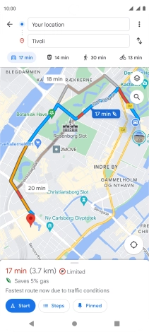 Press the required mode of transportation. Press the required mode of transportation.