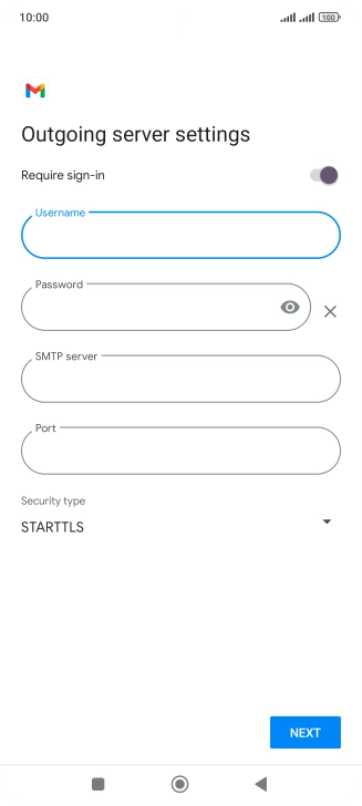 Press the field below 