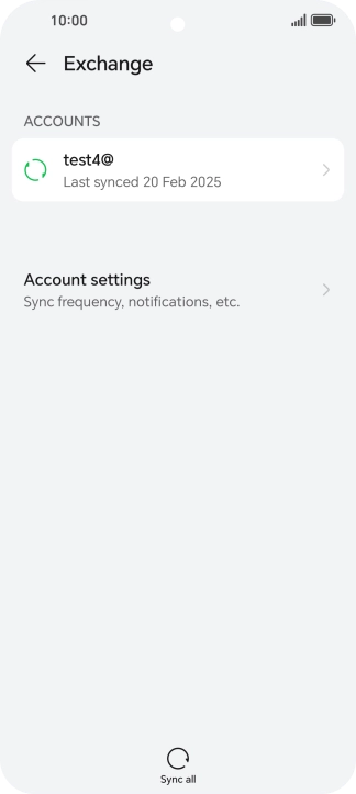 Press Account settings.