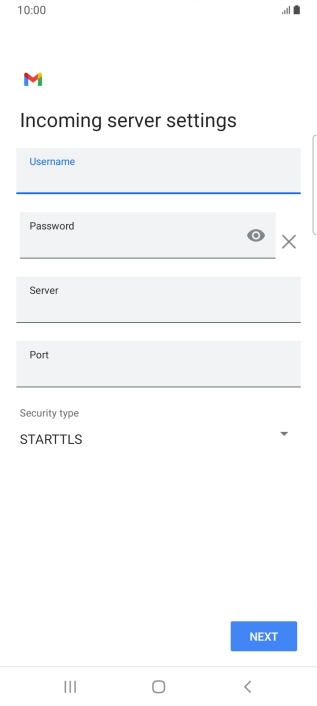 Press the field below 