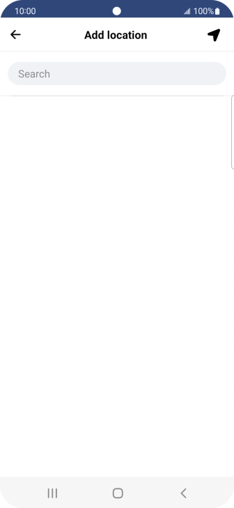Press the search field and key in the required search word.
