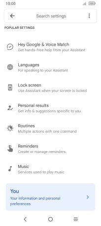 Press Hey Google & Voice Match.