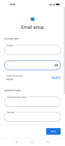 To turn on the function, press SELECT and follow the instructions on the screen to install the required certificate.