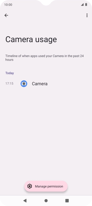 The total app activity for the selected phone function is displayed. The total app activity for the selected phone function is displayed.