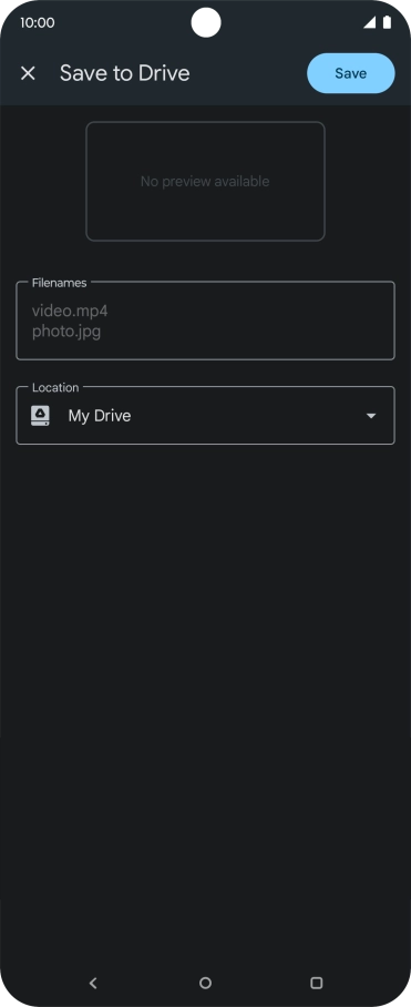 Press the field below 