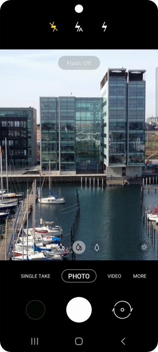 Press the required setting. Press the required setting.