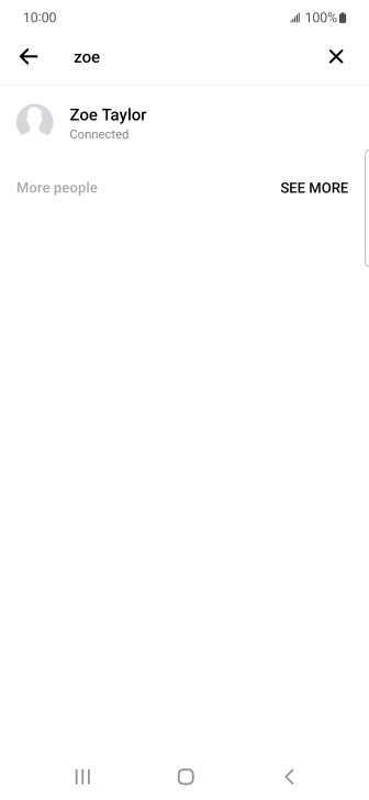 Press the required contact.