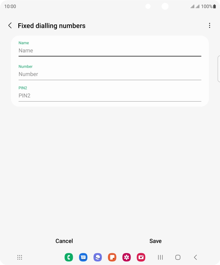 Press Name and key in the required name. Press Name and key in the required name.