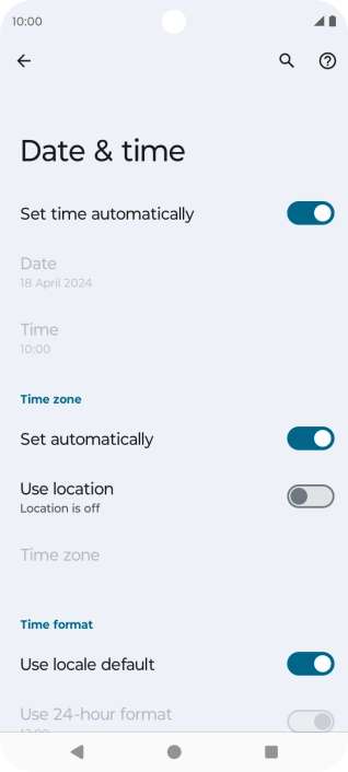 Press the Home key to return to the home screen.